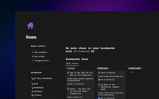 AI Easy Bookmarks