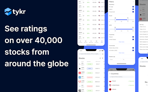 Tykr Mobile App (iOS and Android)