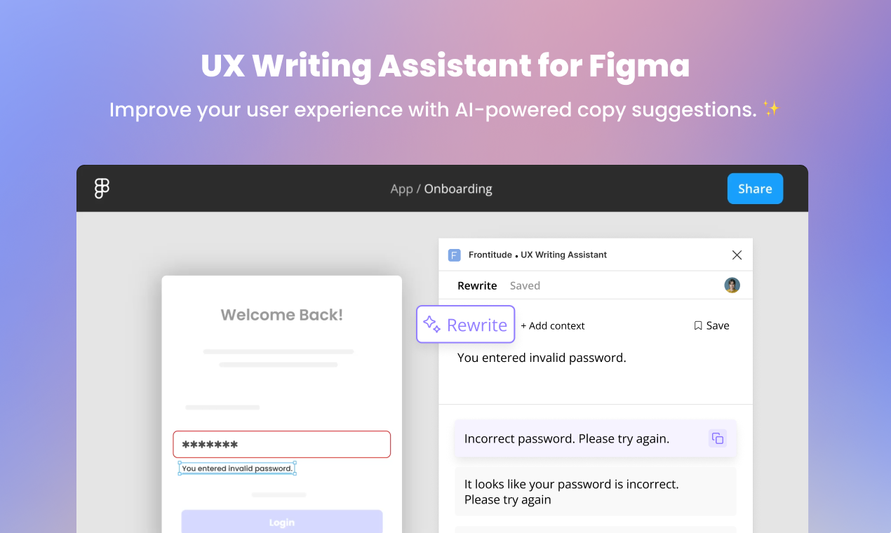 UX Writing Assistant by Frontitude