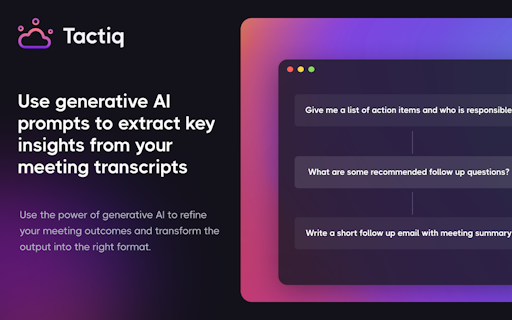 Tactiq AI Meeting Kits