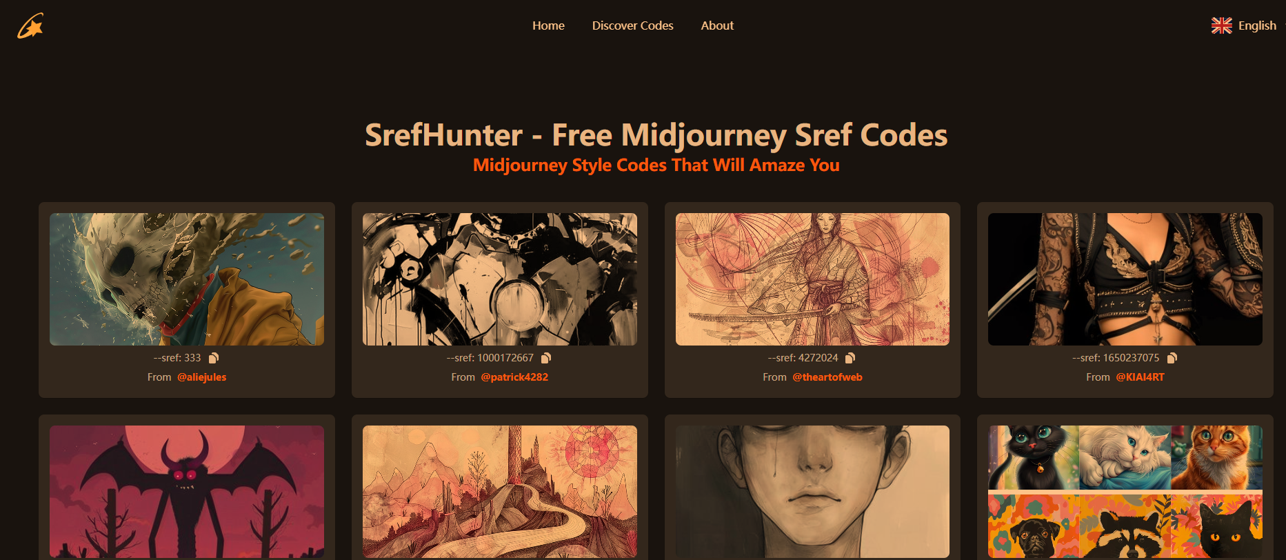 SrefHunter - Free Midjourney sref