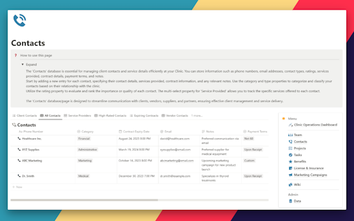 Clinic Operations Dashboard