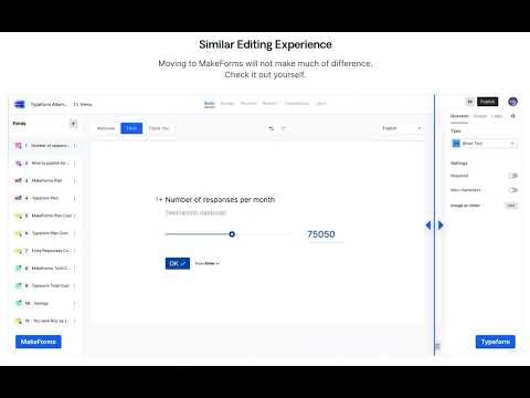 Typeform Alternative by MakeForms