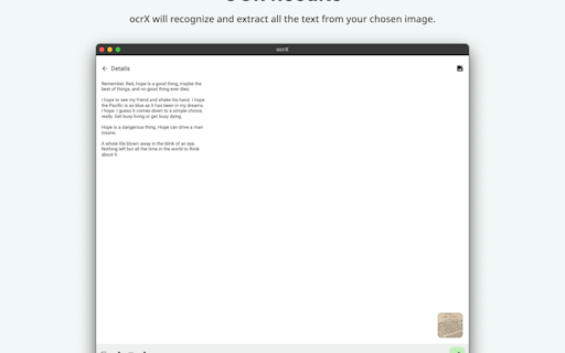 ocrX Image to Text