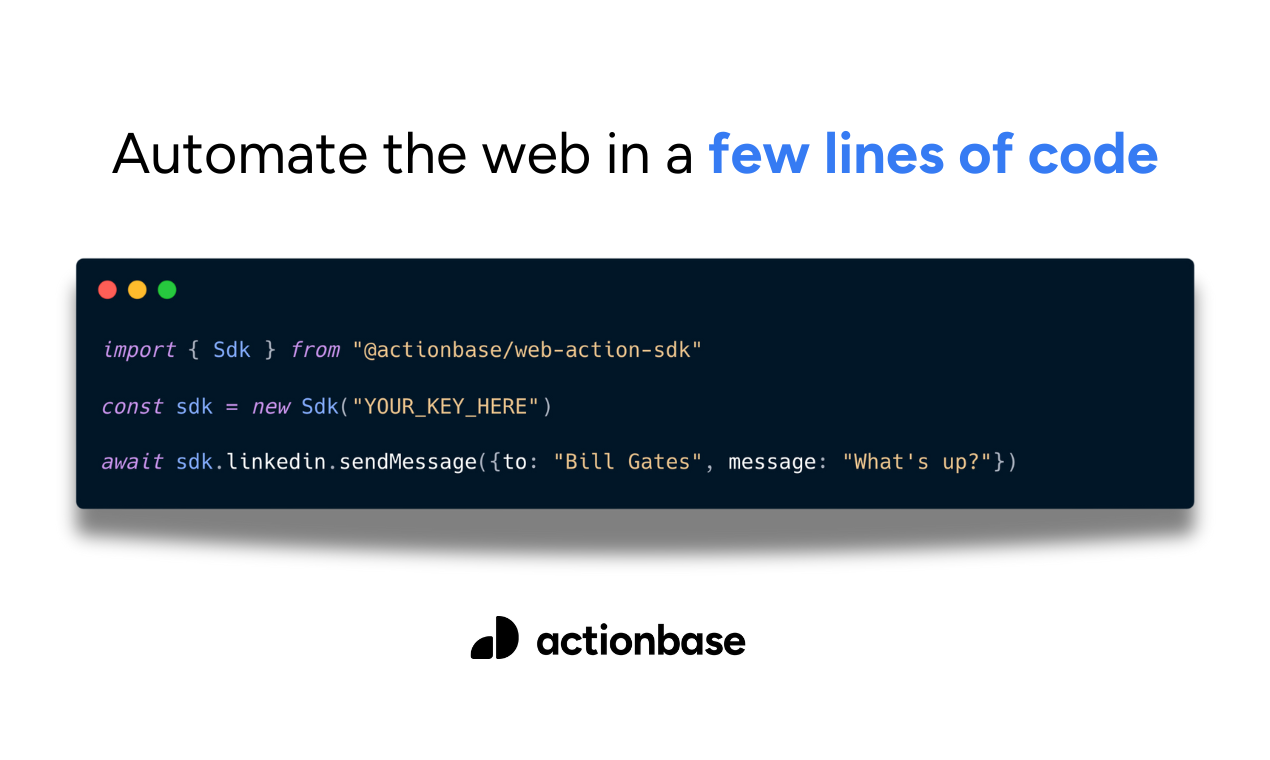 Web Action SDK