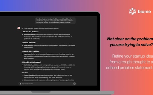 Biome Bot: Your AI Cofounder