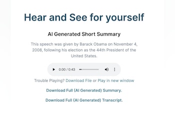 AI audio transcription