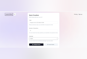 Learnrithm AI Quiz