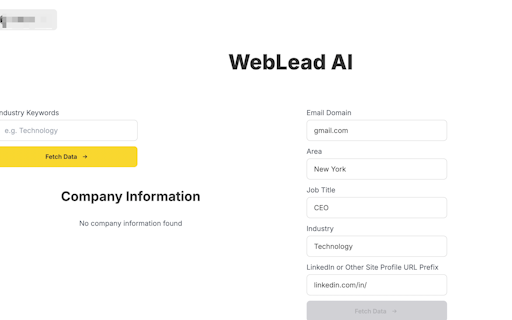 WebLead AI - Lead Generator