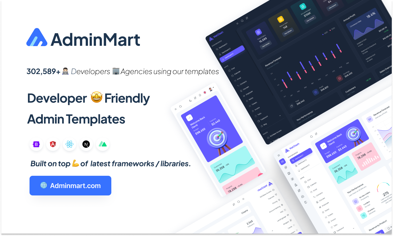 AdminMart for Developers & Designers