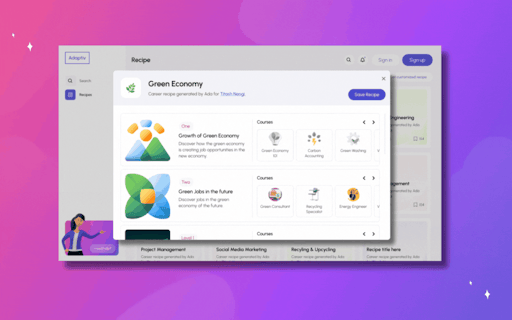 Career Recipes by Adaptiv