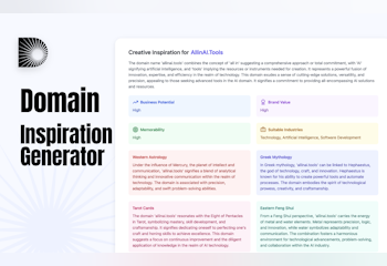 Domain Name Inspiration Generator