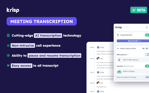 Krisp AI Meeting Assistant