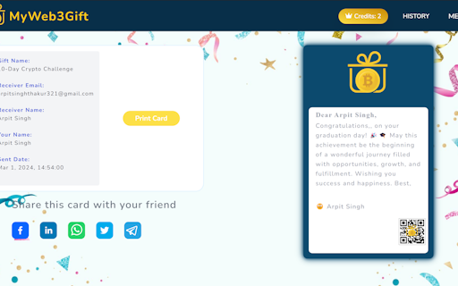 MyWeb3Gift