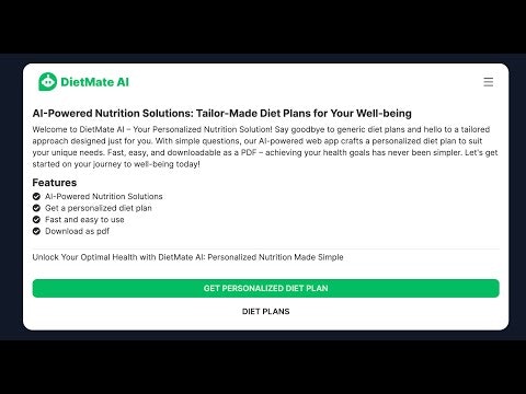 DietMate AI