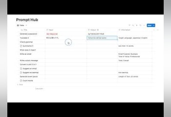 Notion AI Prompt Hub