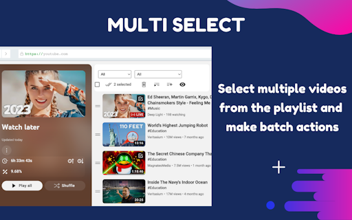 YouTube PlayList Manager by PocketTube