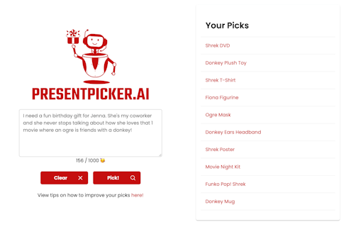 Present Picker AI