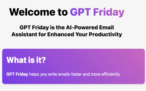 GPT Friday
