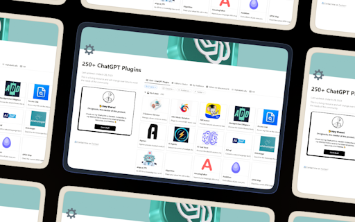 250+ ChatGPT Plugins