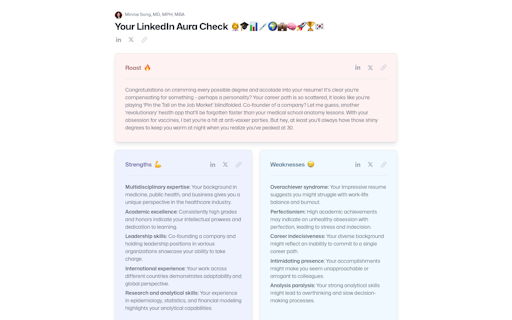 LinkedIn Aura Check