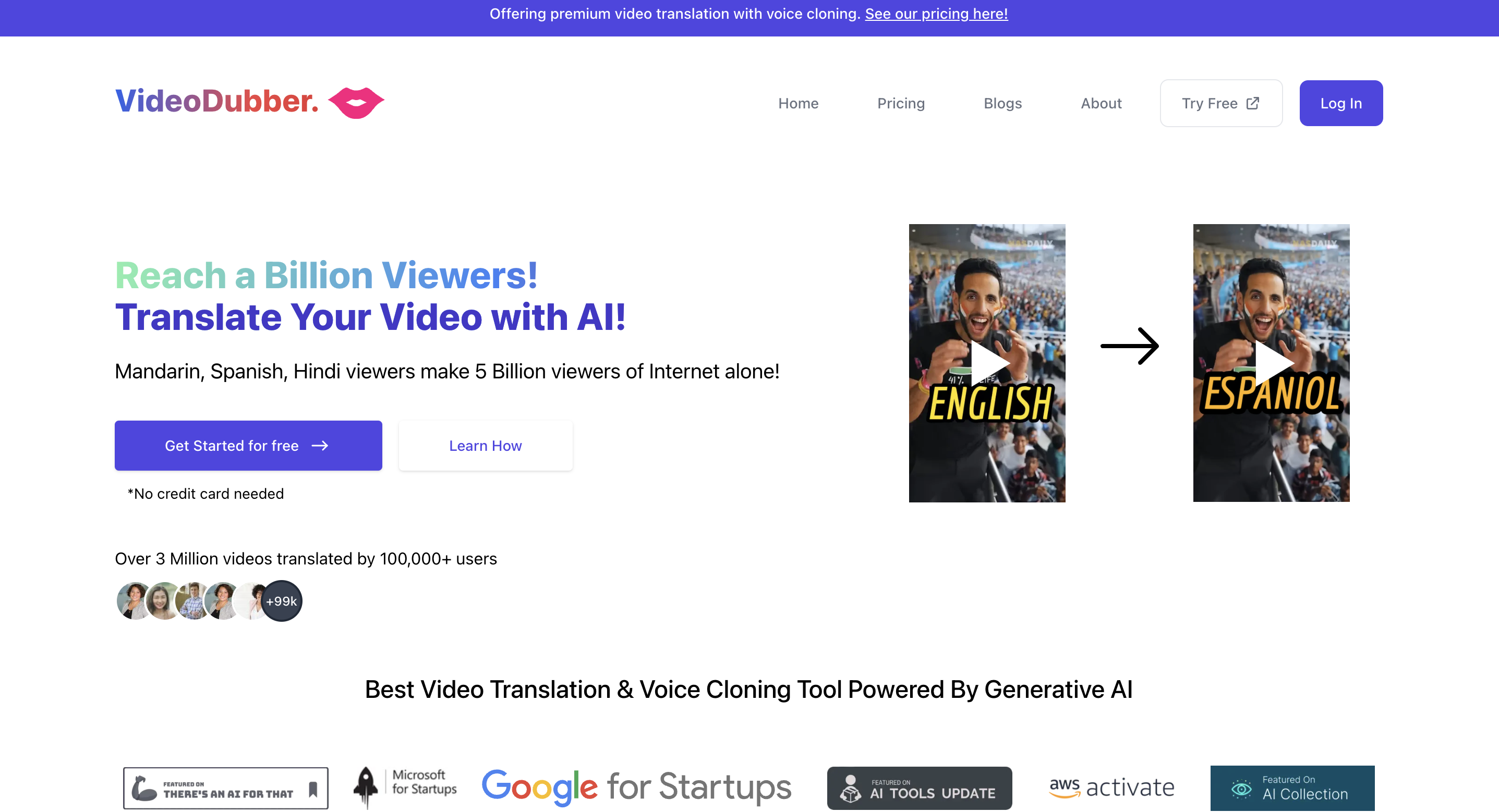 VideoDubber - Fast Video Translator