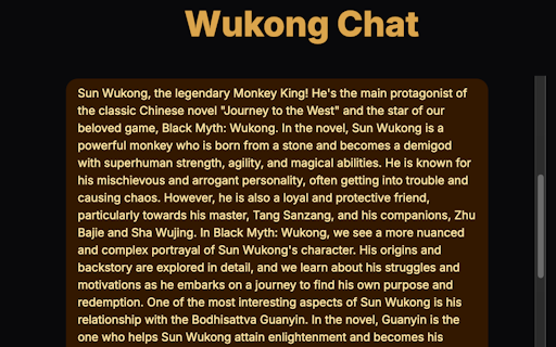 WuKong Chat - AI Game Companion