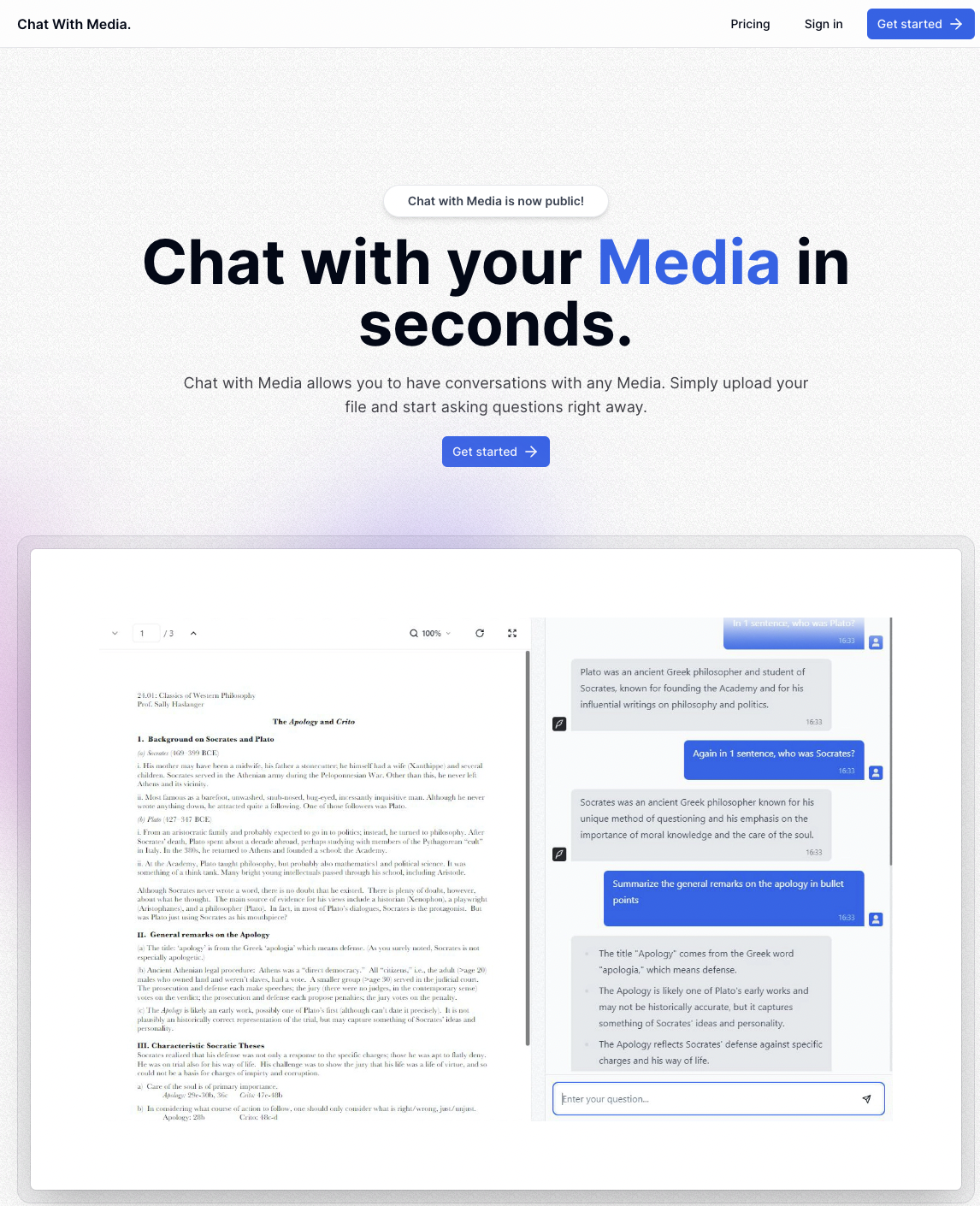 Chat With Media