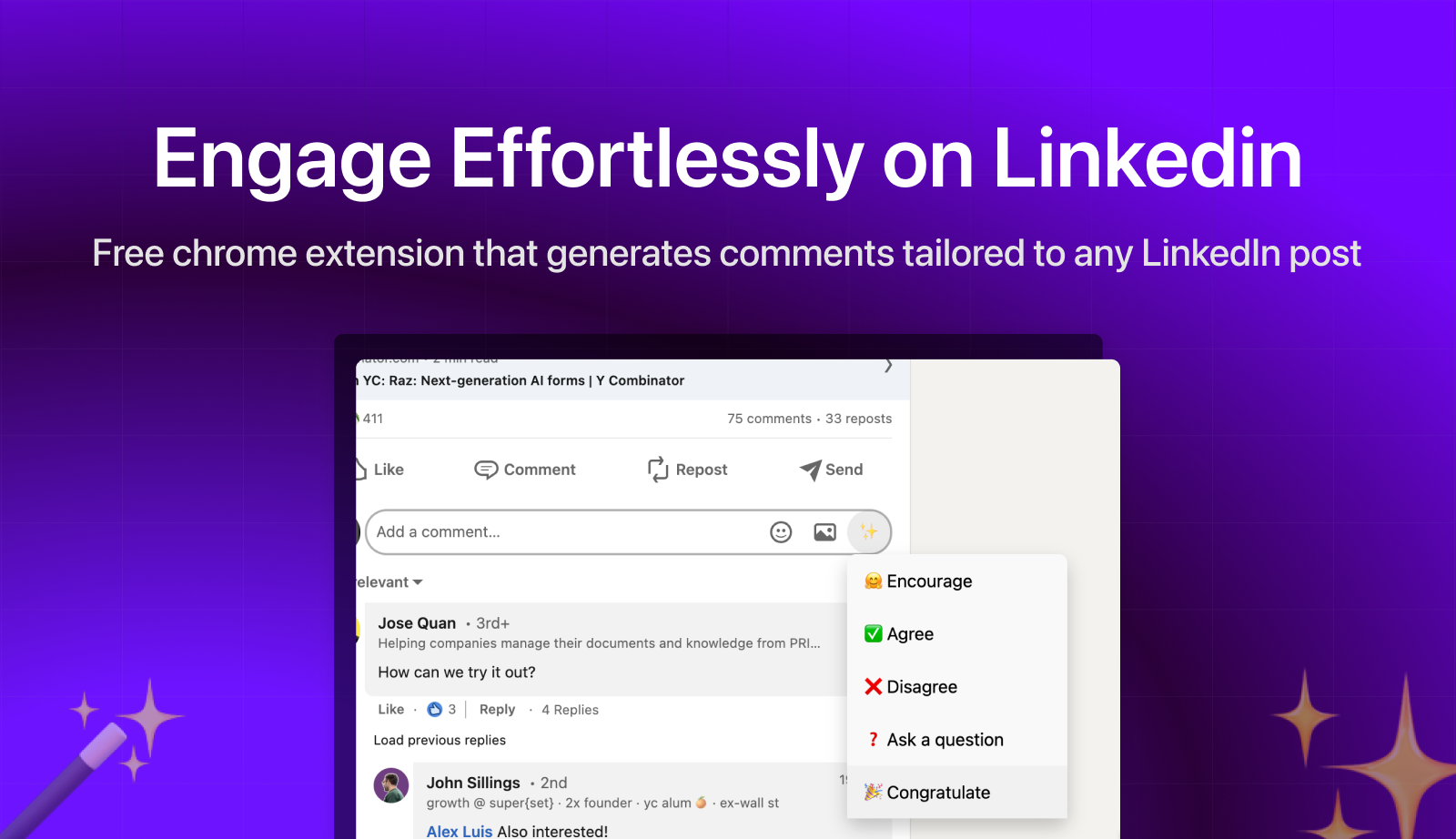 Linkedin Engagement Helper