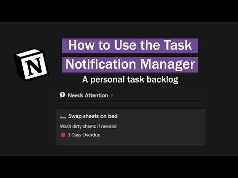 Task Notification Manager