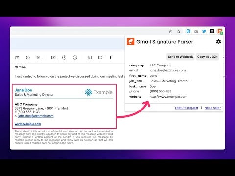 Email Signature Parser