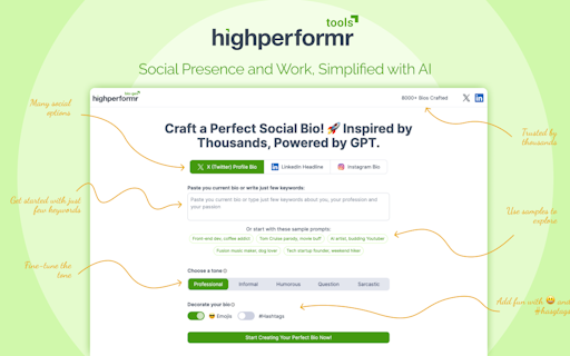 Highperformr AI Tools