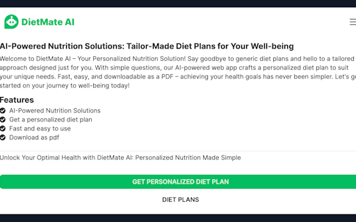 DietMate AI