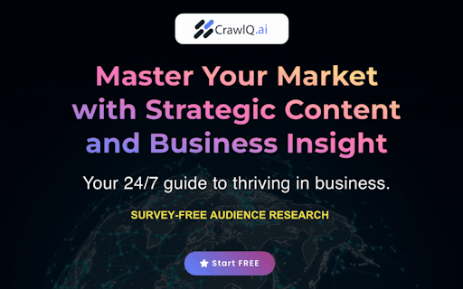 CrawlQ AI Survey-Free Audience Research