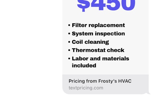 Text Pricing