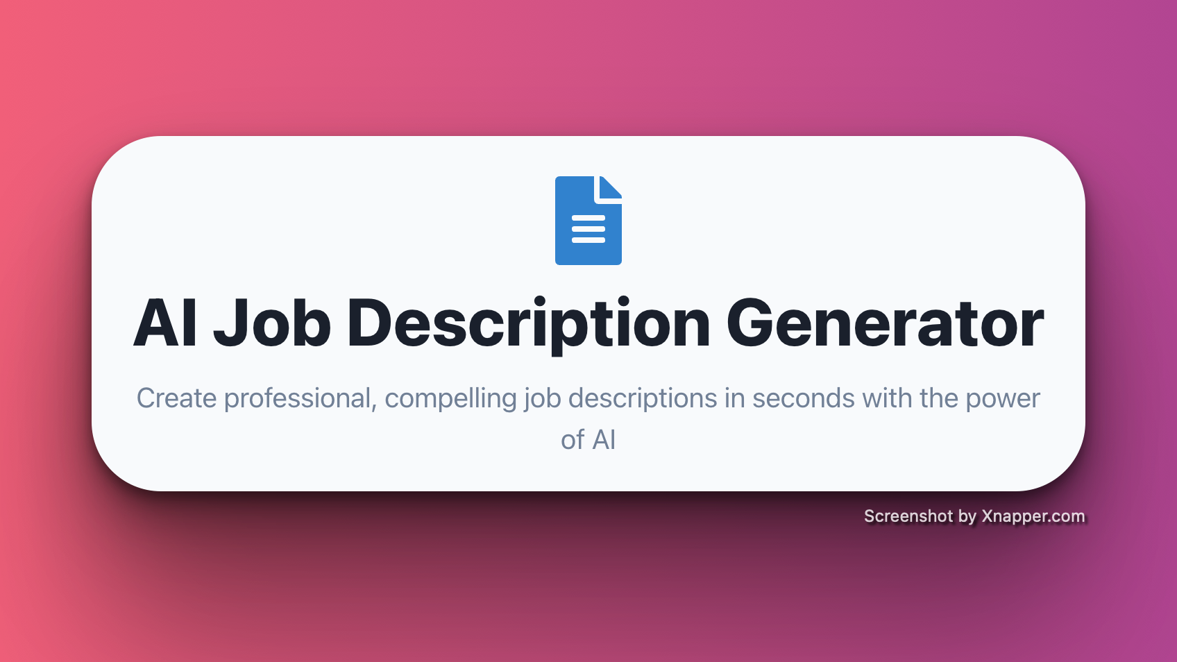 Job Description AI