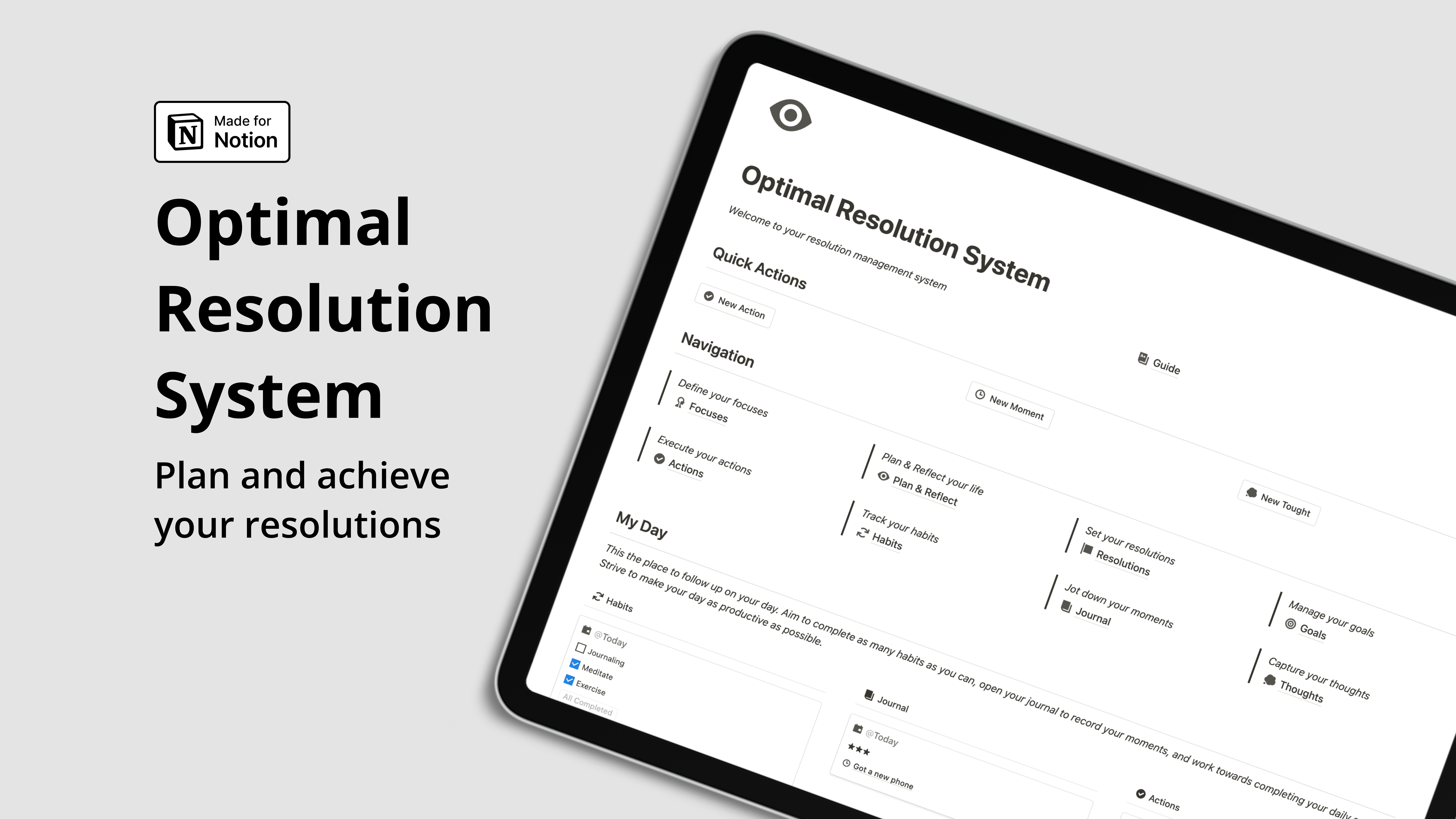 Optimal Resolution System