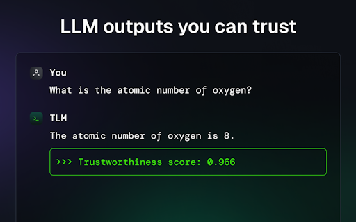 Trustworthy Language Model (TLM)
