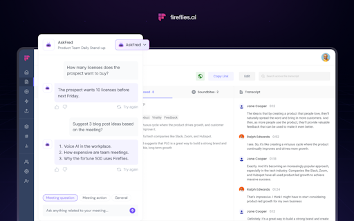 AskFred from fireflies.ai