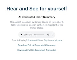 AI audio transcription