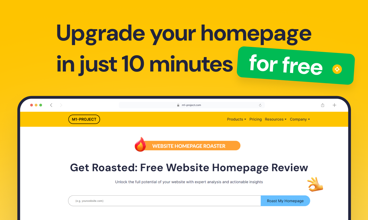 Free Landing page roast