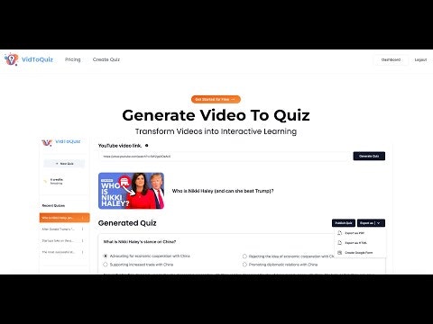 VidtoQuiz