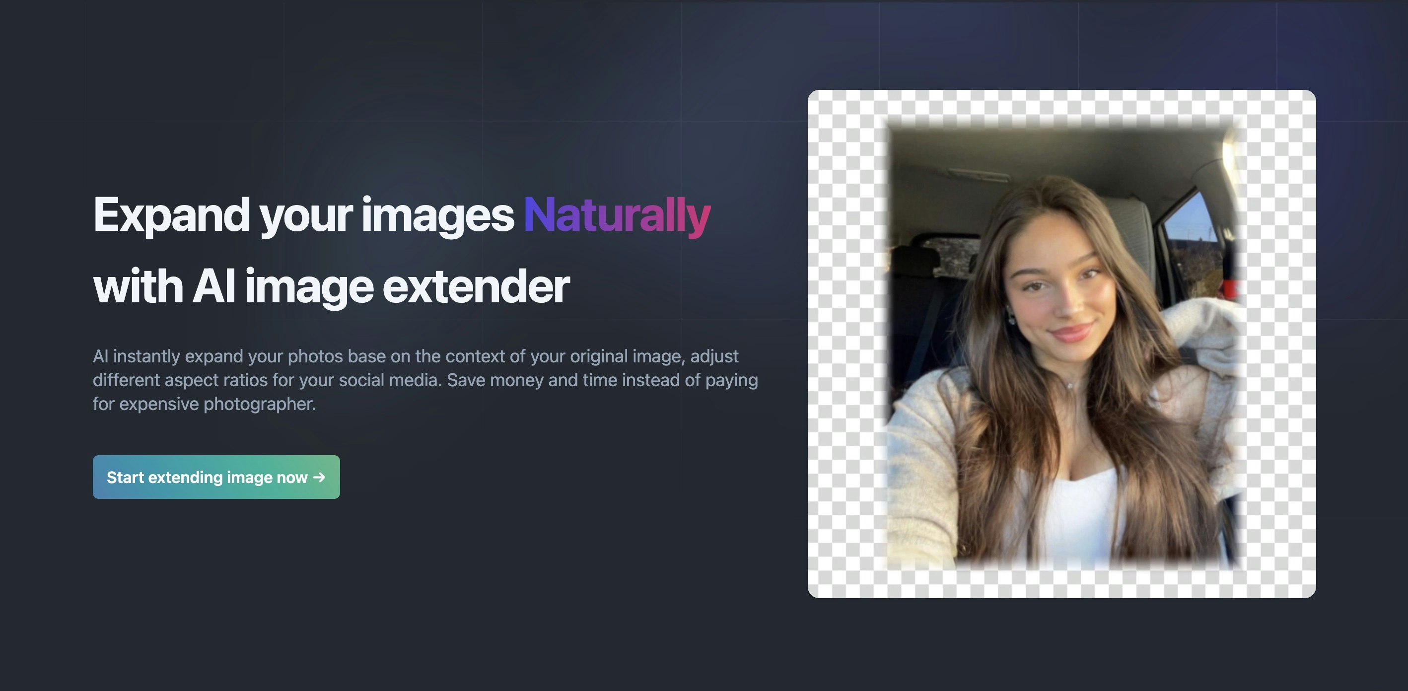 AI image extender