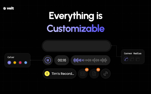 Embedded Recording SDK by Velt