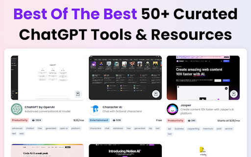 The Ultimate ChatGPT Tools Directory
