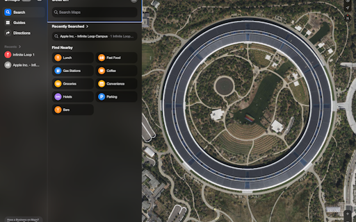 Apple Maps for Web Beta