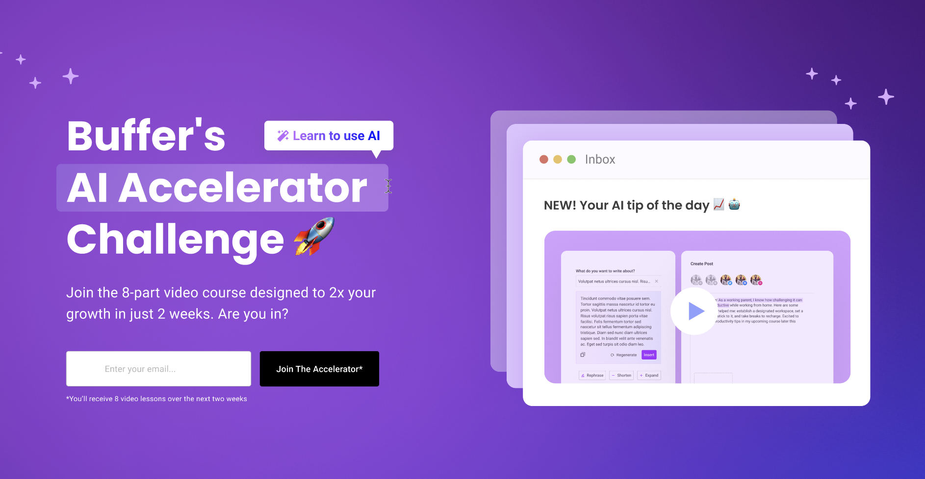 Buffer’s AI Accelerator