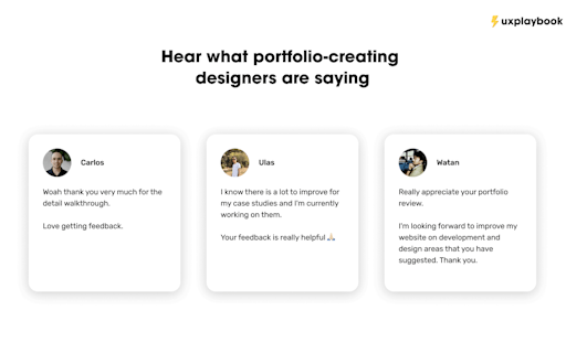 UX Portfolio Critique