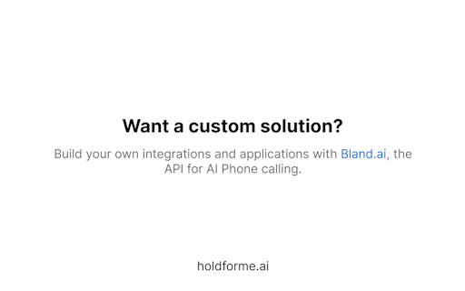 Hold For Me