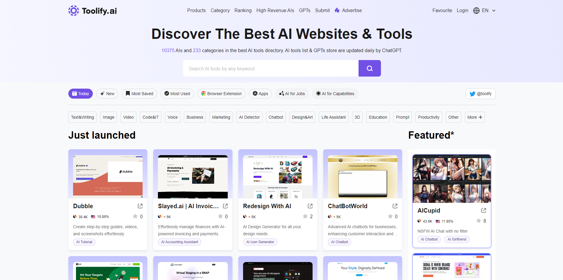 AI Tools Directory by Toolify AI